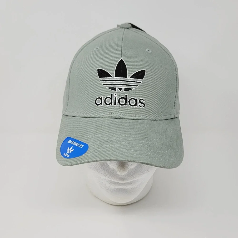 Adidas Originals Icon Snapback 2.0 Hat Mens OSFM Silver Green Trefoil GB4038